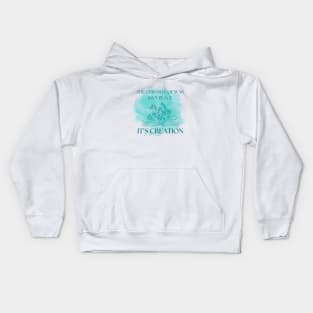 Uplift Collection - War/Peace/Creation (Teal) Kids Hoodie